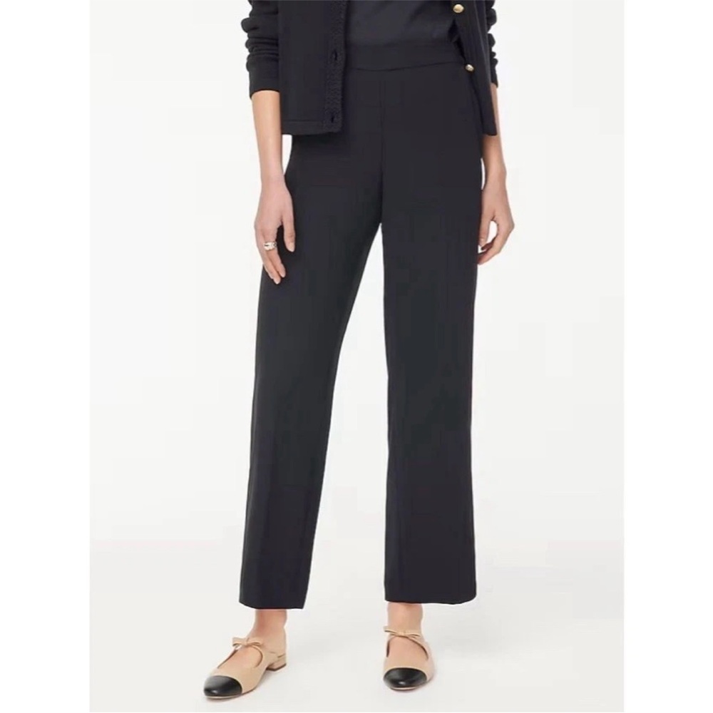 J. Crew Black Pull-On Wide-Leg Jamie Pant 20 NWT